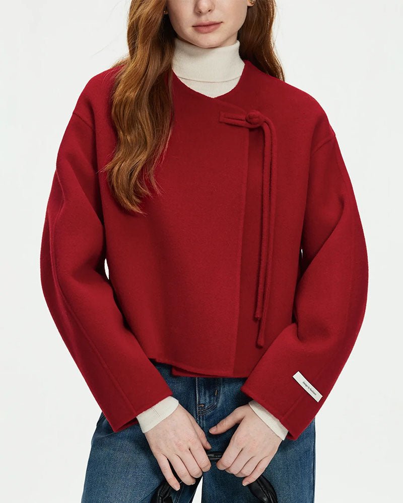 100% Wool Short Double-sided Woolen Coat