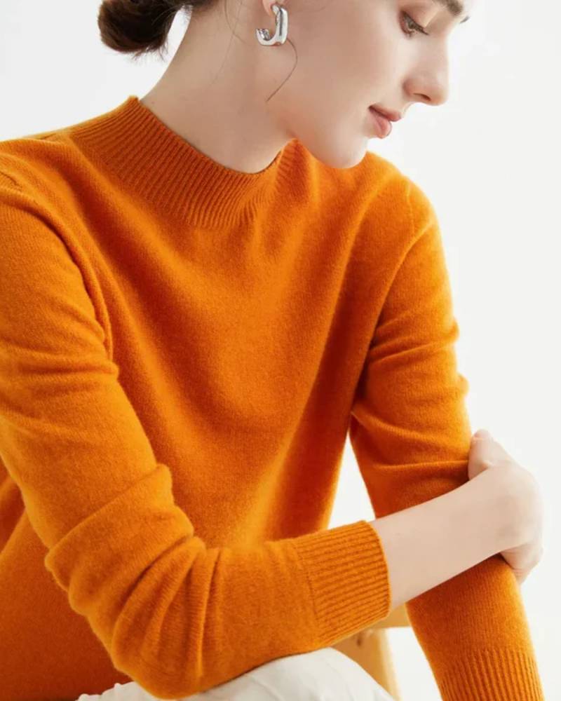 100% Merino Wool Turtleneck Jumper