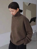 Cashmere Turtleneck Pullover Sweater