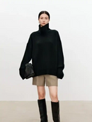 Oversized Turtleneck Cashmere Sweater