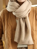 Multifunctional Wool Knitted Shawl Scarf