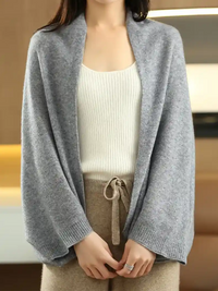 Multifunctional Wool Knitted Shawl Scarf