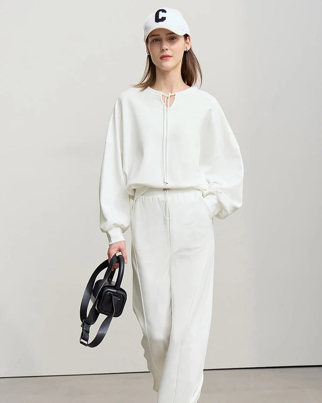 Casual Cotton Loose-Fitting Long-Sleeved Sweatshirt