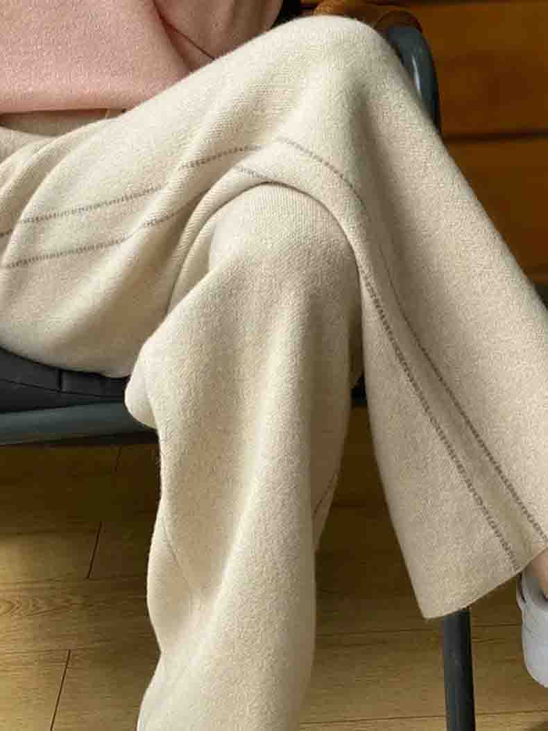 100% Wool Wide Leg Pants