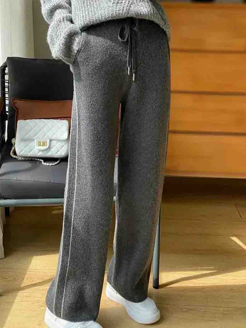 100% Wool Wide Leg Pants