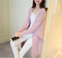 Bat Sleeve Knited Long Cardigan