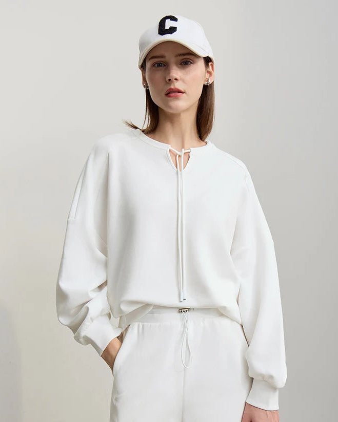 Casual Cotton Loose-Fitting Long-Sleeved Sweatshirt