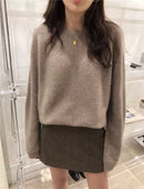 100% Wool Round-Neck Sweater