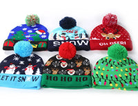 Creative Flashing Led Light Knitted Christmas Hat