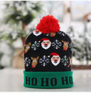 Creative Flashing Led Light Knitted Christmas Hat