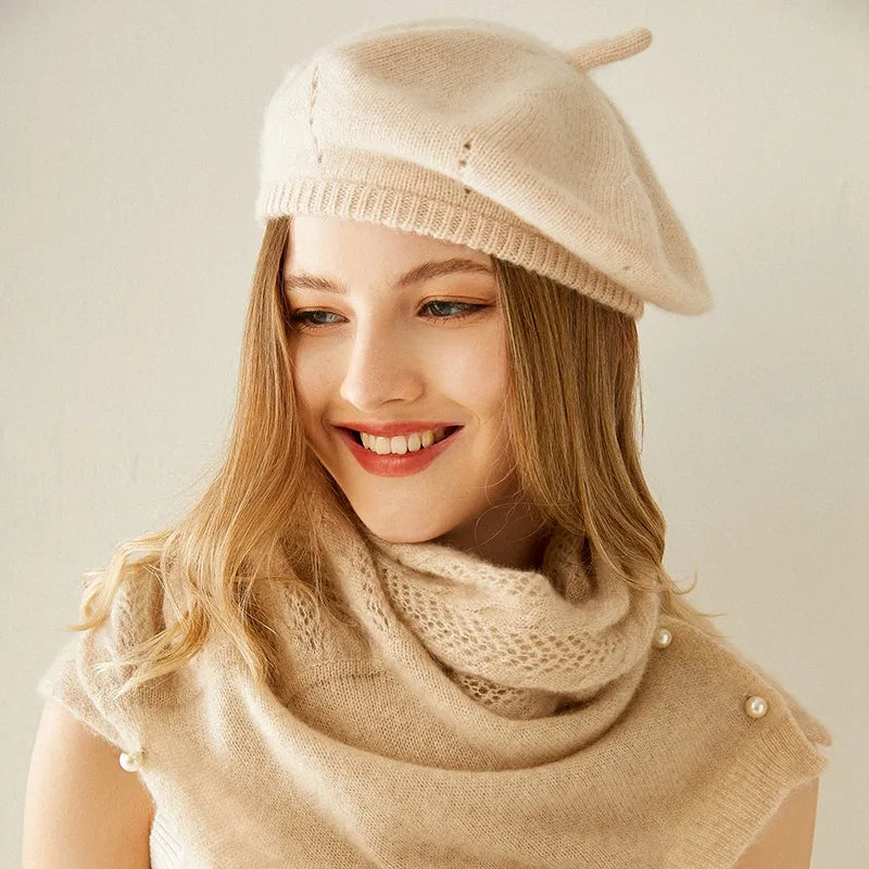 Petite Fashion Cashmere Knitted Beret