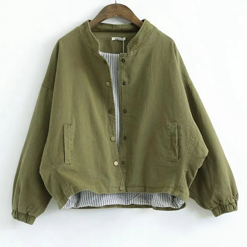 Boyfriend Cotton Baseball Jacket