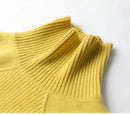 Pure Wool Solid Turtleneck Sweater