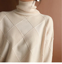 Pure Wool Solid Turtleneck Sweater