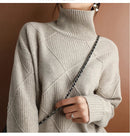 Pure Wool Solid Turtleneck Sweater