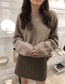 100% Wool Round-Neck Sweater