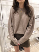 100% Wool Round-Neck Sweater