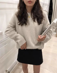 100% Wool Round-Neck Sweater