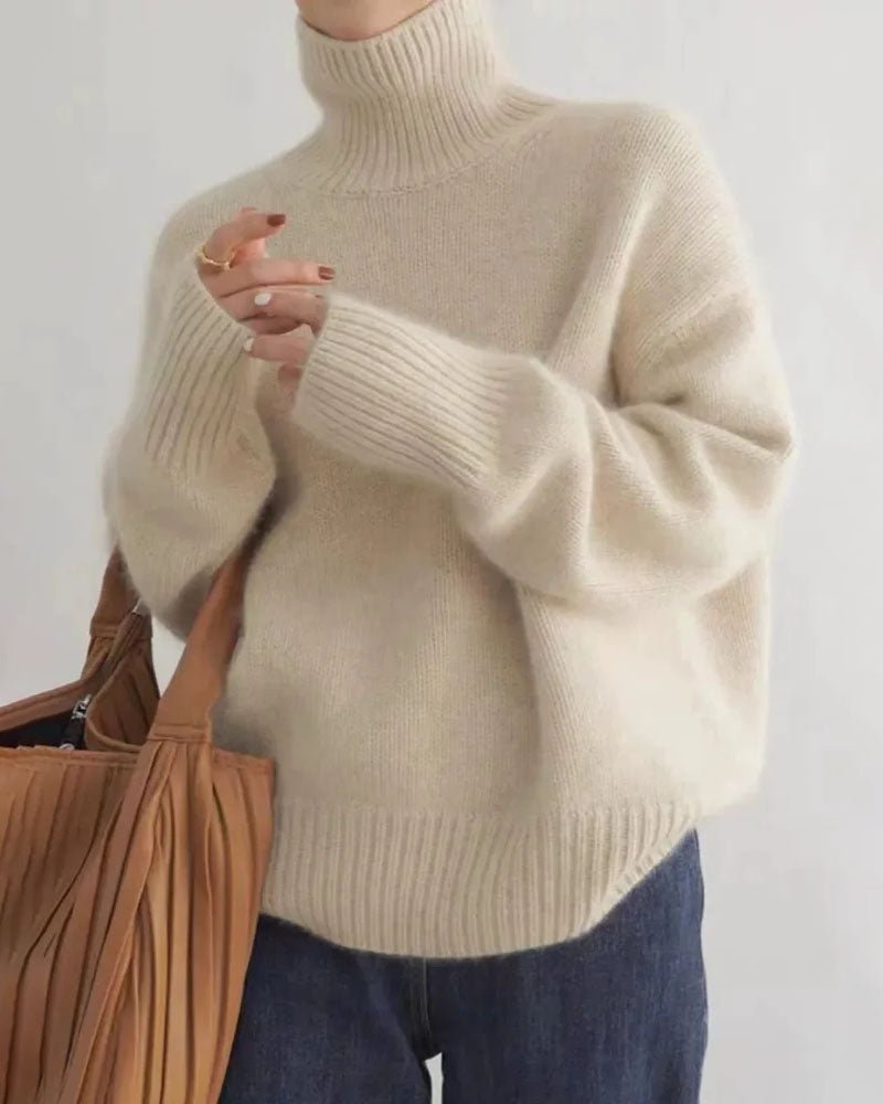 Oversized Turtleneck Cashmere Sweater