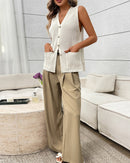 Fashionable Crochet Sleeveless Vest Sweater