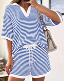 Striped Knit Two Piece Set | Coastal Casual Chic