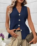Fashionable Crochet Sleeveless Vest Sweater