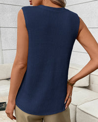 Fashionable Crochet Sleeveless Vest Sweater