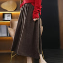 Pure Wool A-Line Skirt