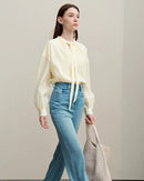 Loose Polka Dot Chiffon Shirt