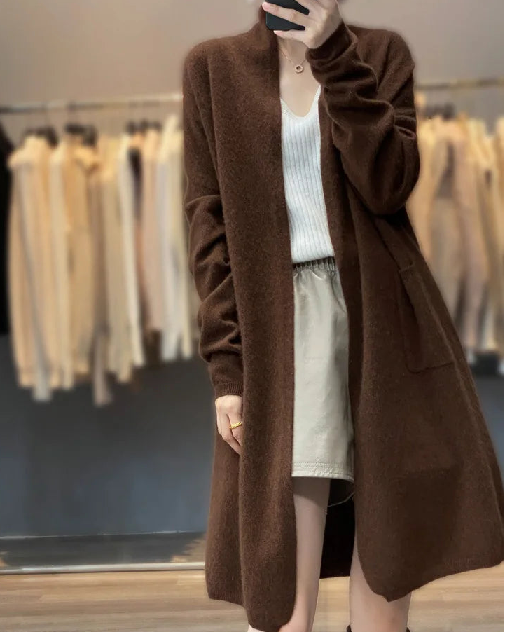 Wool Long Loose Cardigan Sweater