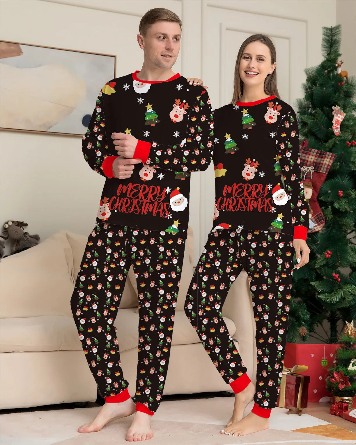 2024 Christmas Family Matching Pajamas Set Pjs