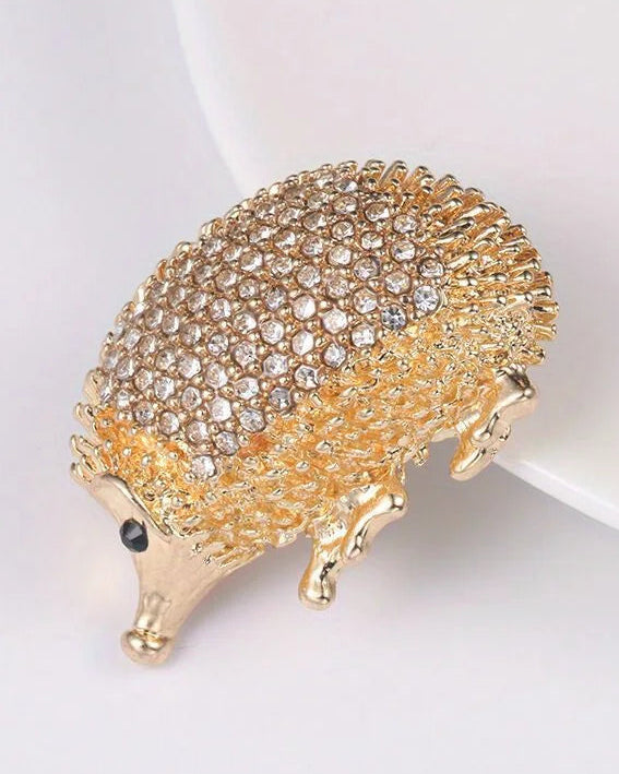 Ladies Creative Hedgehog Brooch