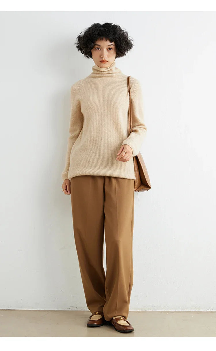 100% Cashmere Turtleneck Jumper