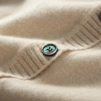 100% Cashmere Knitted Short Cardigan