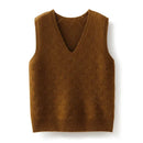 100% Cashmere V-Neck Sweater Vest