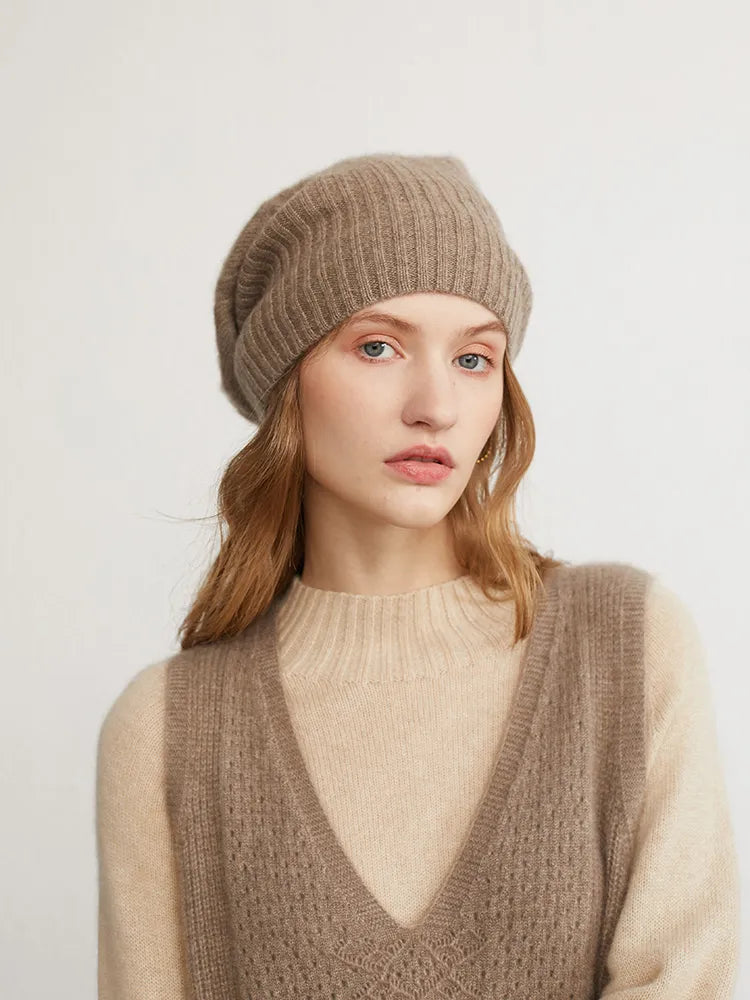 Basic 100% Cashmere Beanie