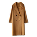 Double-Breasted 100% Wool Long Coat