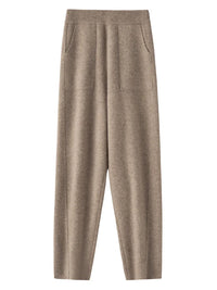 100% Merino Wool Straight-Leg Pants