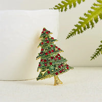 Christmas Tree Rhinestone Brooches Pins