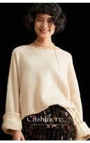 100% Cashmere Loose Thin Pullover