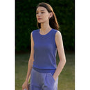 Sleeveless O Neck Knitted Camisole&Vest