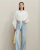 Loose Polka Dot Chiffon Shirt