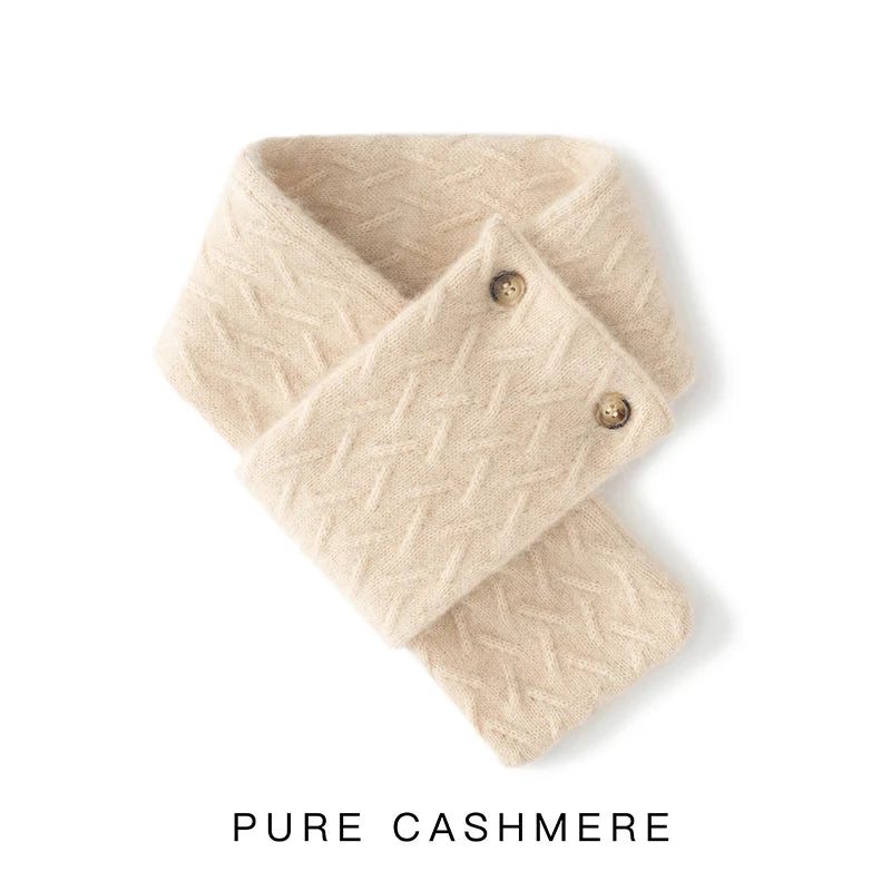 100% Cashmere Knit Warm Scarf