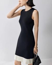 Stylish Sleeveless Dress With Ruffled Hem