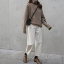 Turtleneck Loose  Wool Sweater