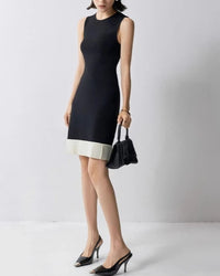 Stylish Sleeveless Dress With Ruffled Hem