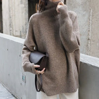 Turtleneck Loose  Wool Sweater