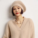 Pure Cashmere Knitted Beret