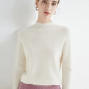 Basic Style Round Neck Wool Jumper