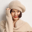 Pure Cashmere Knitted Beret